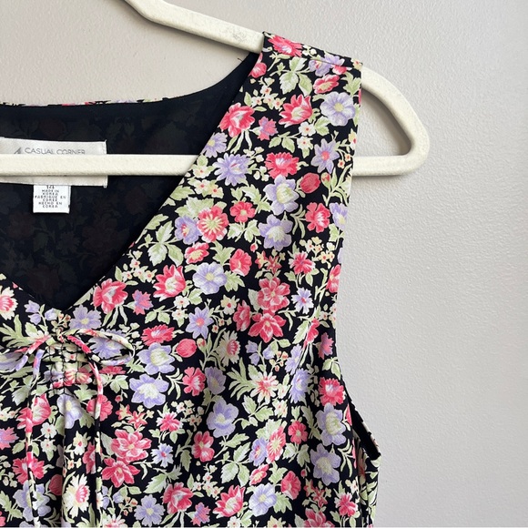 Vintage Babydoll Floral Dress Women's 14 90s Sweet Feminine‎ Country Western - Picture 9 of 12